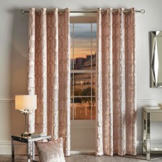 Caprice Home Claudette Blush Lined Eyelet Curtains